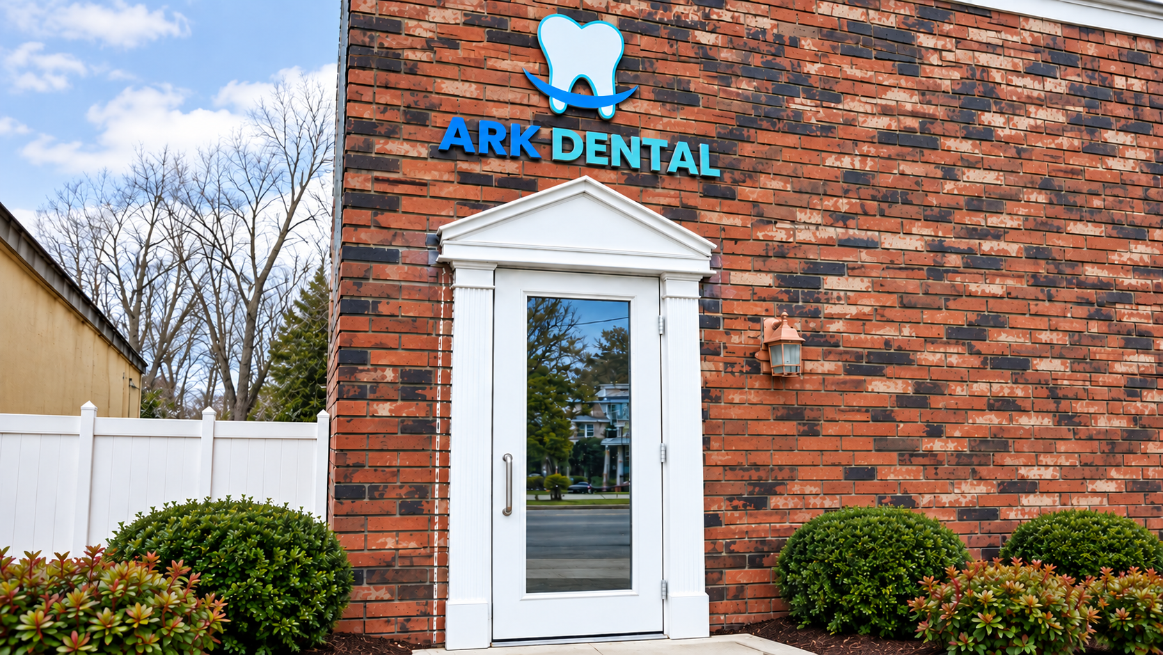 The entrance to Ark Dental's Norwalk office